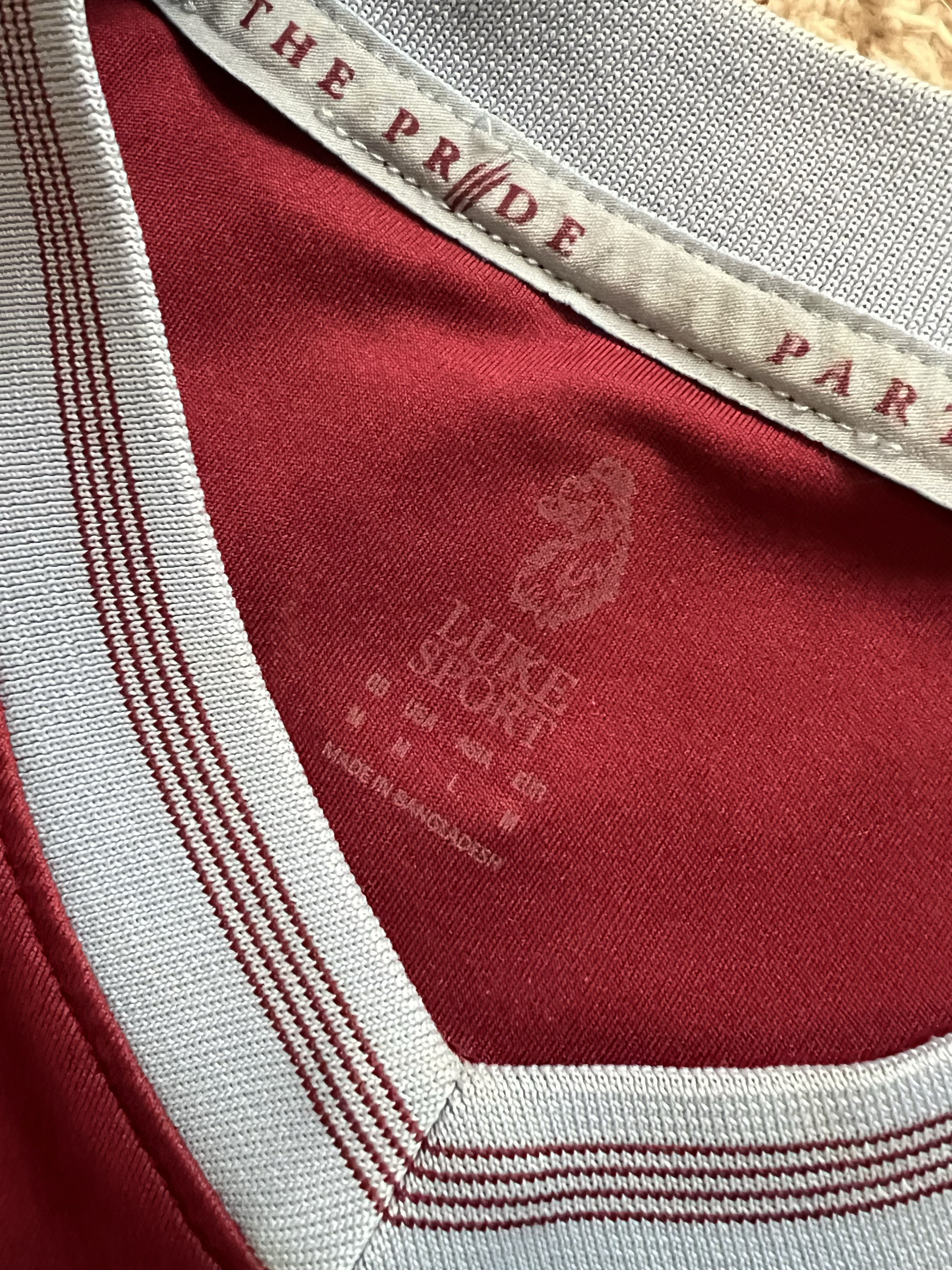 Authenticity evidence image of Aston Villa 2018/19 Luke 1977 Home Shirt (32Red) - Men's Medium