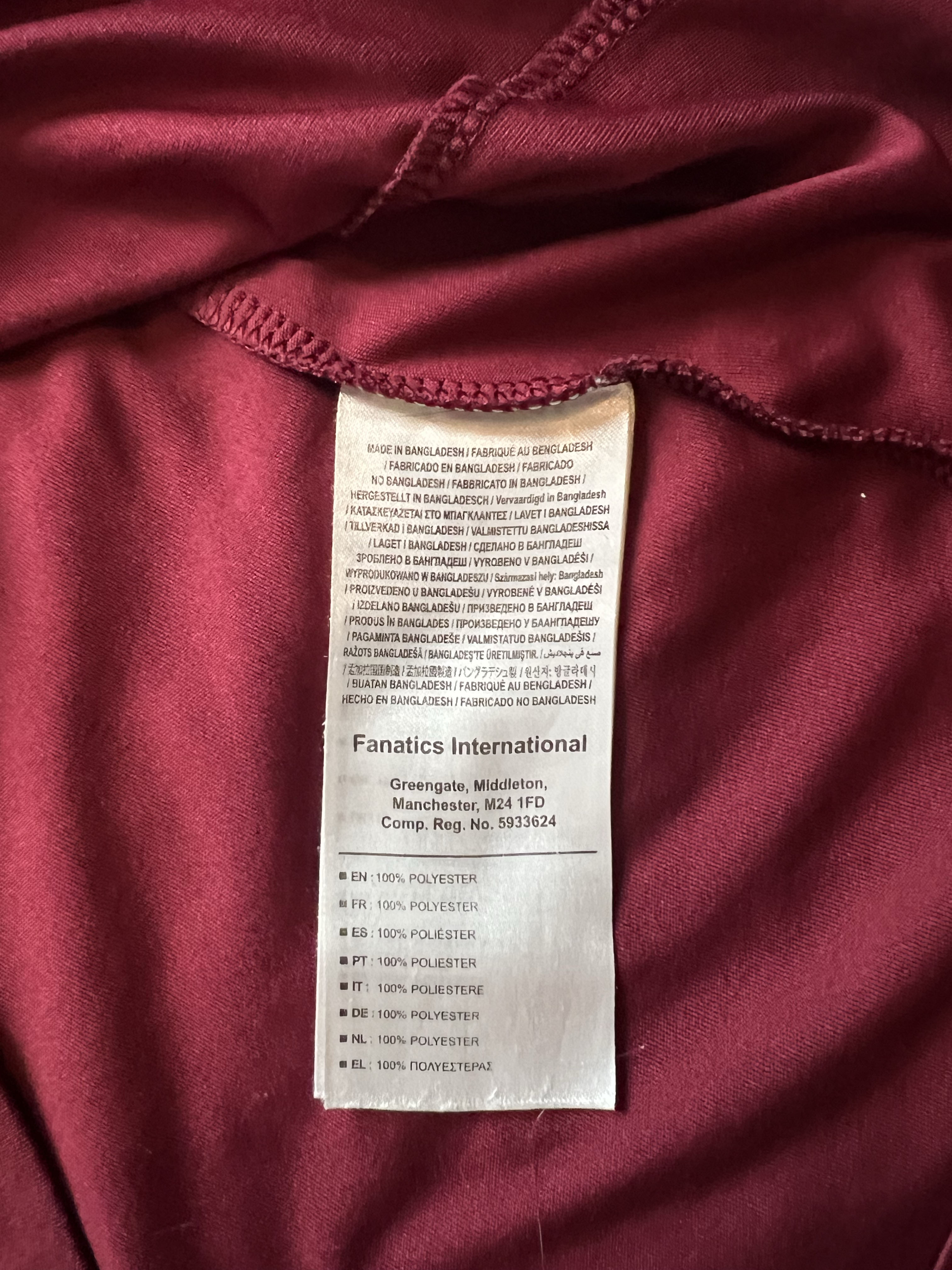 Authenticity evidence image of Aston Villa 2018/19 Luke 1977 Home Shirt (32Red) - Men's Medium