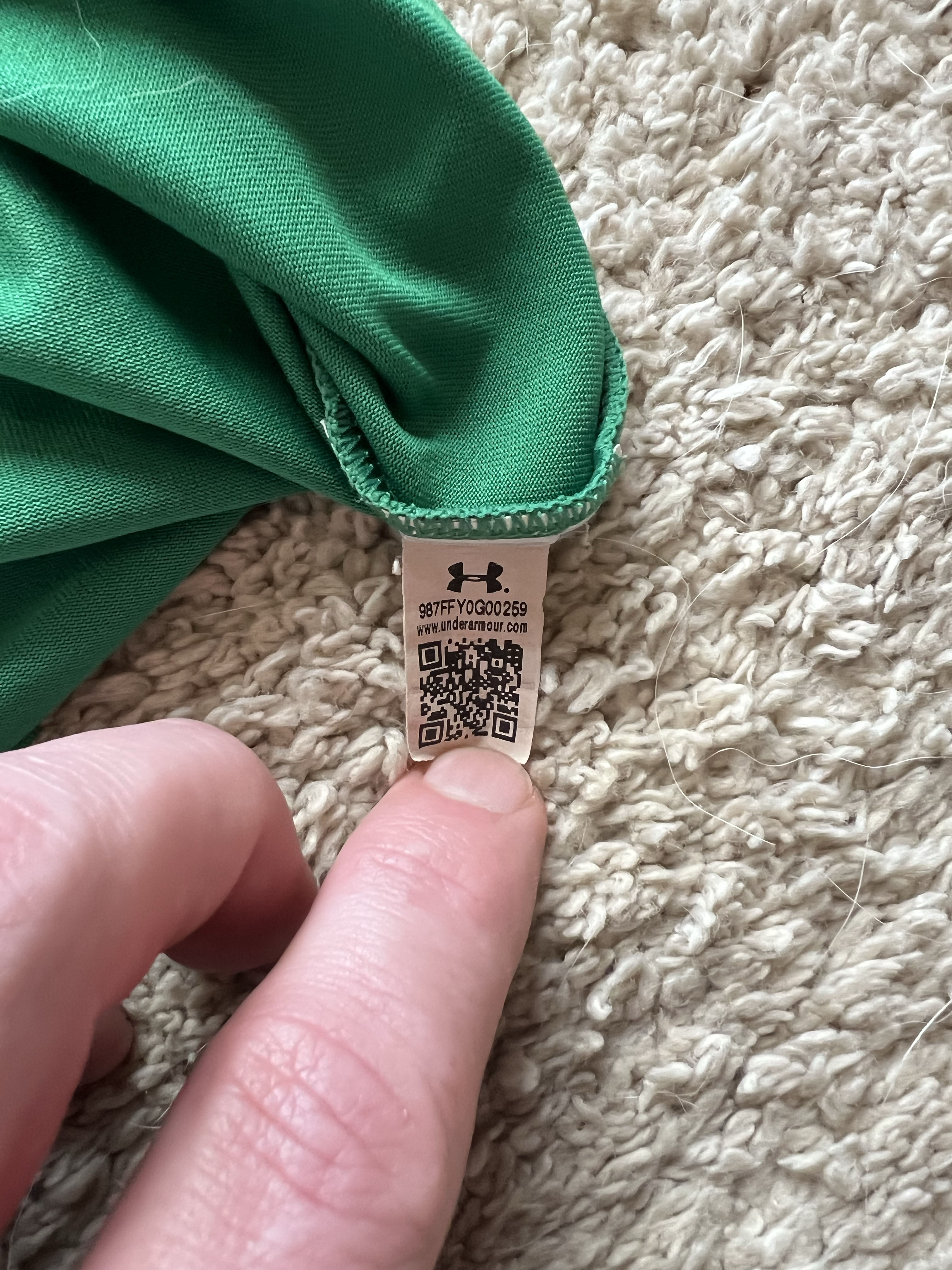 Authenticity evidence image of Aston Villa 2016/17 Under Armour Home Goalkeeper Shirt (QuickBooks) - Junior XL