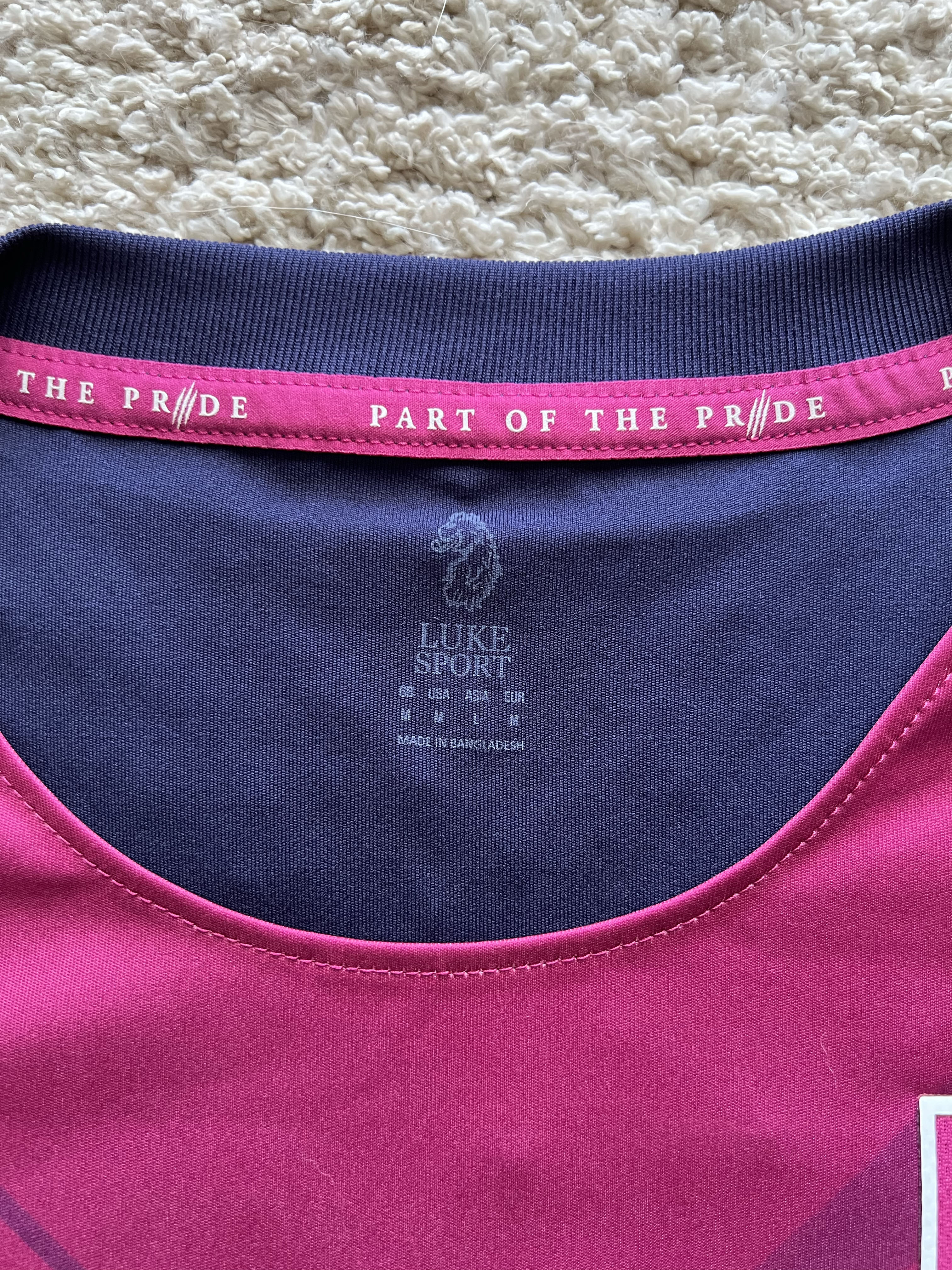 Authenticity evidence image of Aston Villa 2018/19 Luke 1977 3rd Shirt (32Red) - Men's Medium