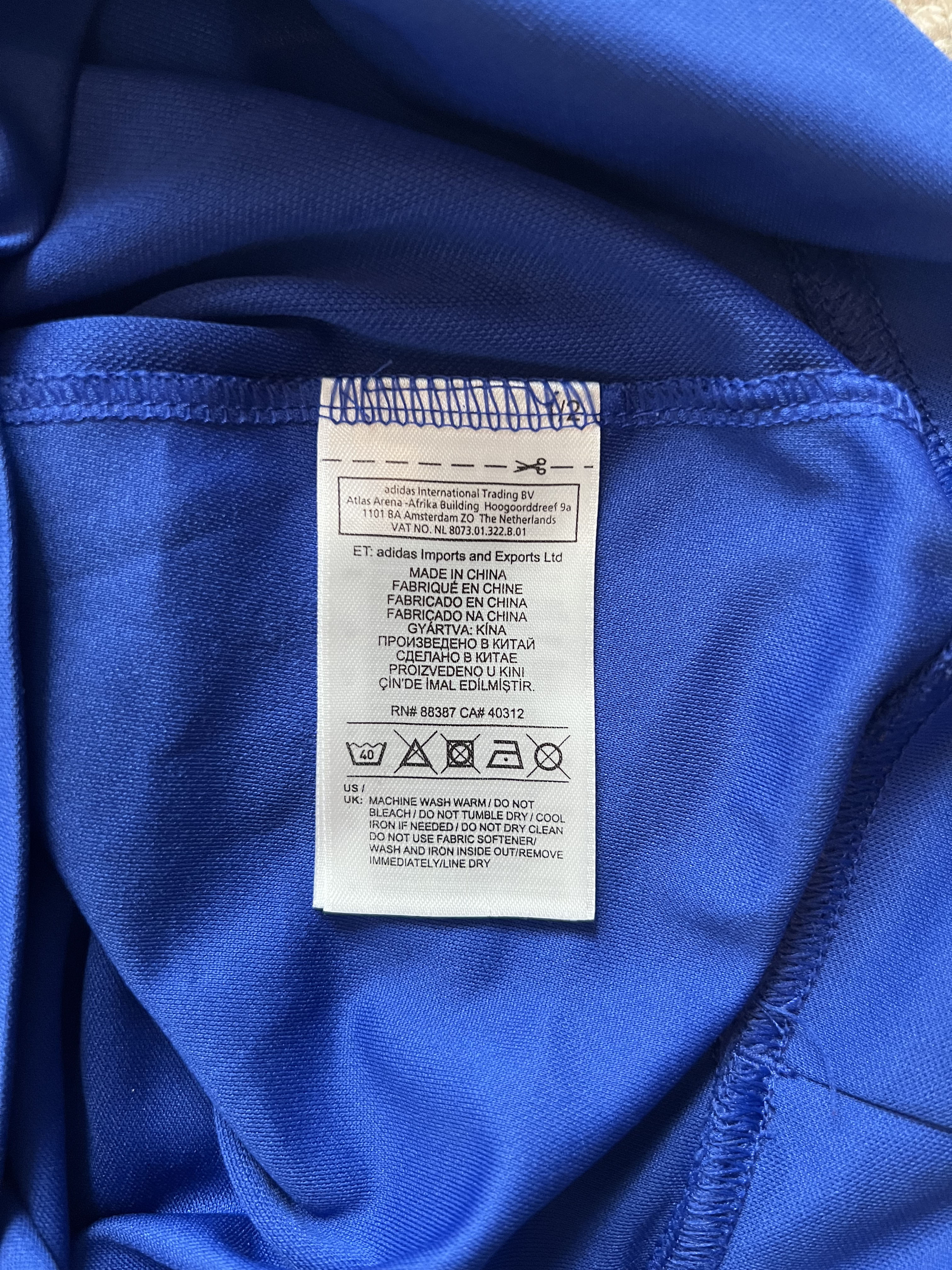 Authenticity evidence image of Chelsea 2015/16 Adidas Home Shirt (Yokohama Tyres) - Men's Small