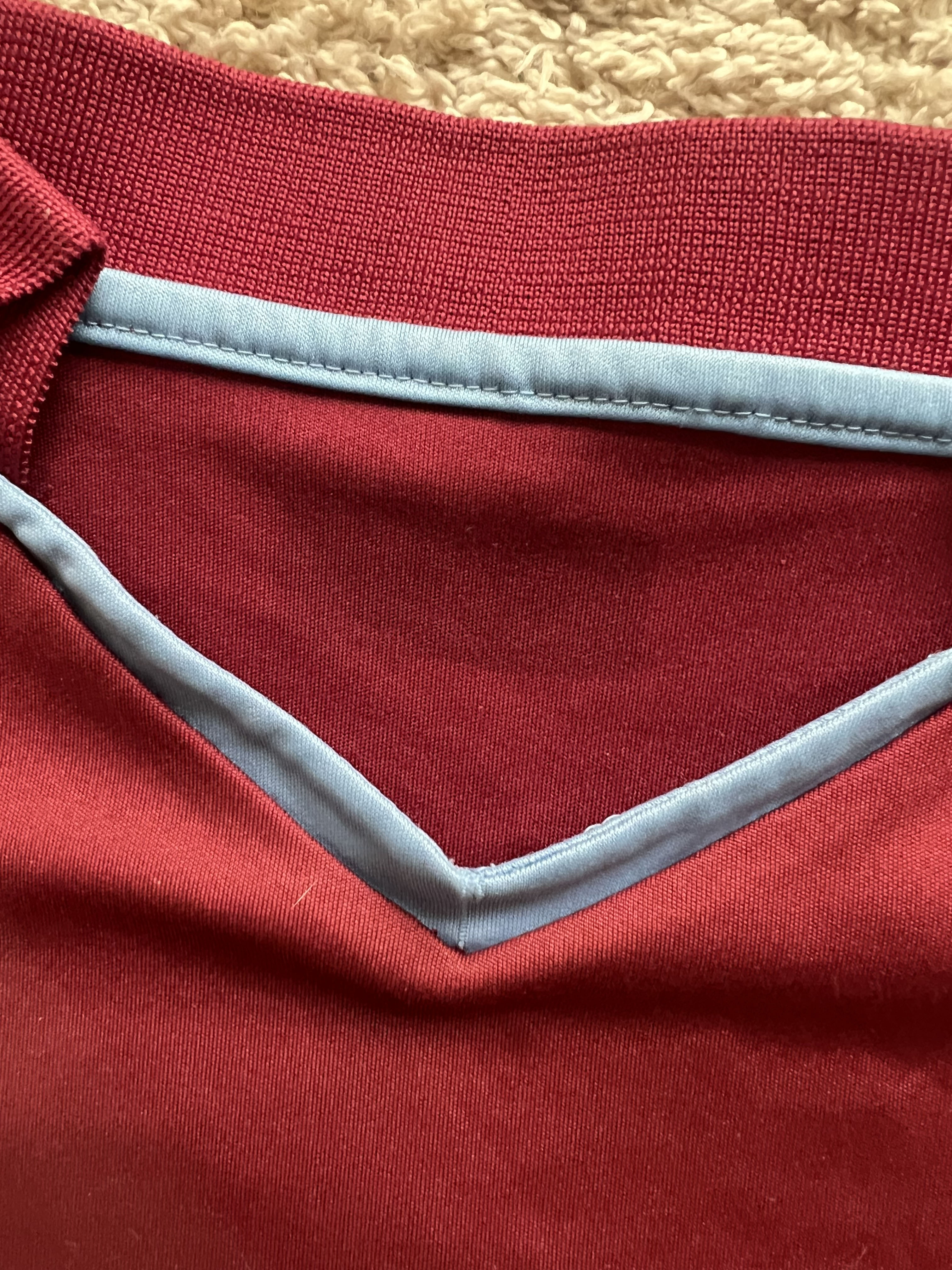 Authenticity evidence image of Aston Villa 2006/07 Hummel Home Shirt (32Red) - Men's Medium