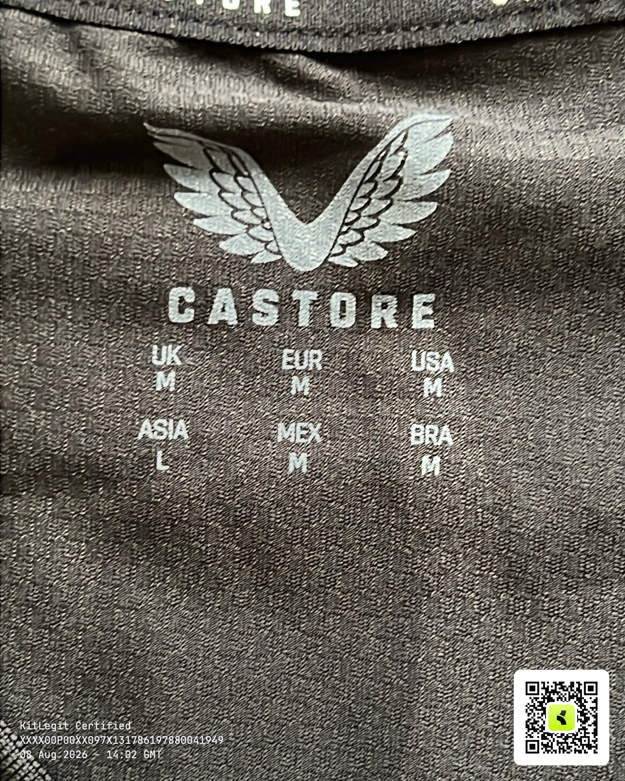 Authenticity evidence image of Aston Villa 2023/24 Castore Home Goalkeeper Pro Shirt (BK8) - Men's Medium