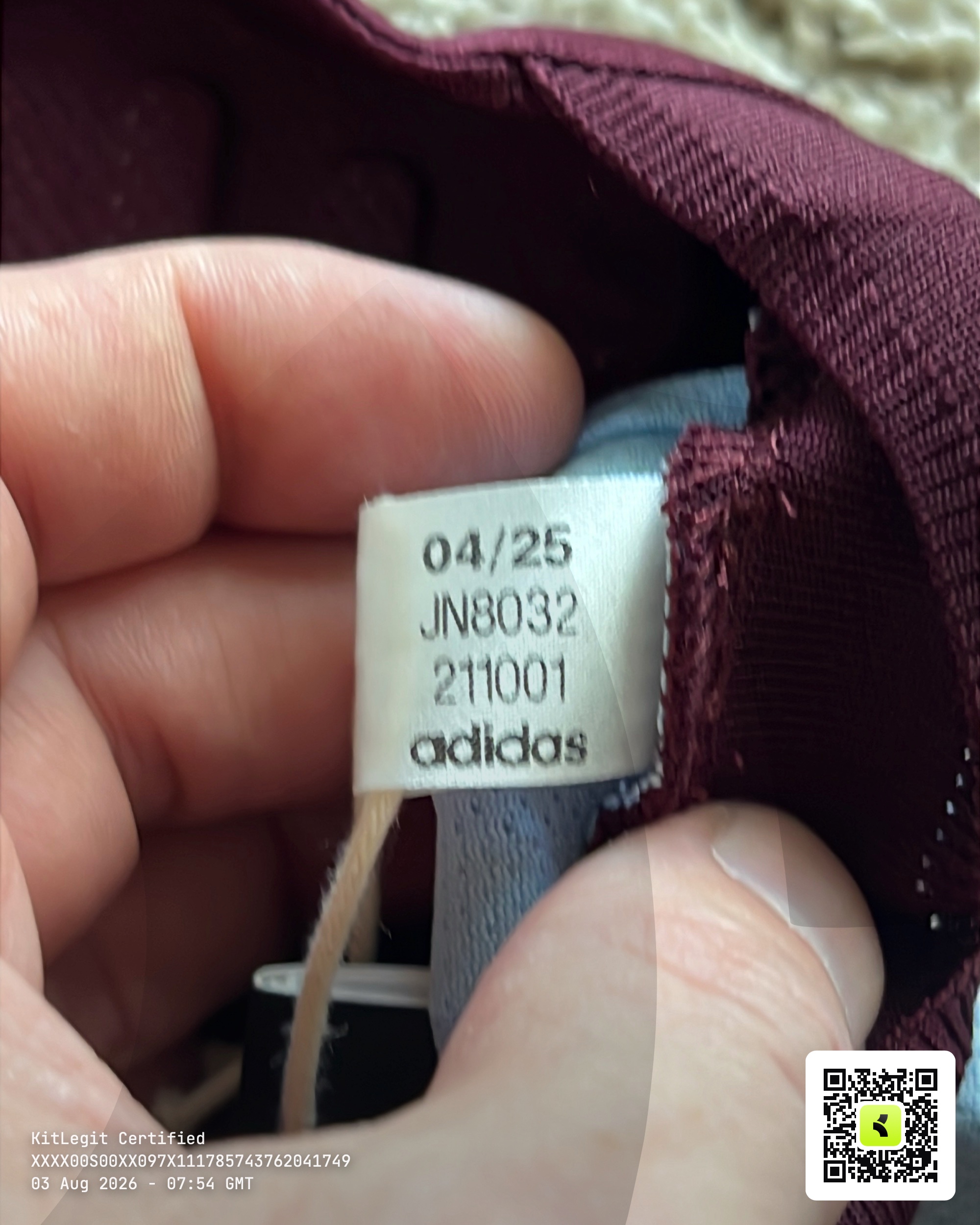 Authenticity evidence image of Aston Villa 2025/26 Adidas Home Pro Shirt (Betano) - Men's Large