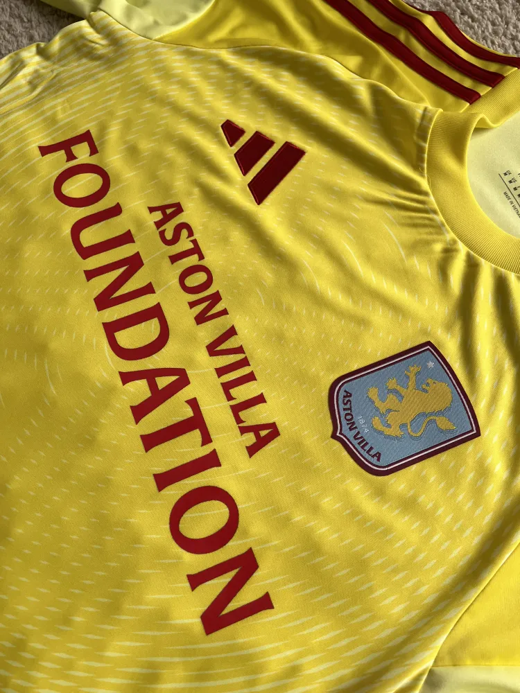 Image of Aston Villa 2025/26 Adidas GK 2 Goalkeeper Shirt (Aston Villa Foundation) - Men's Medium