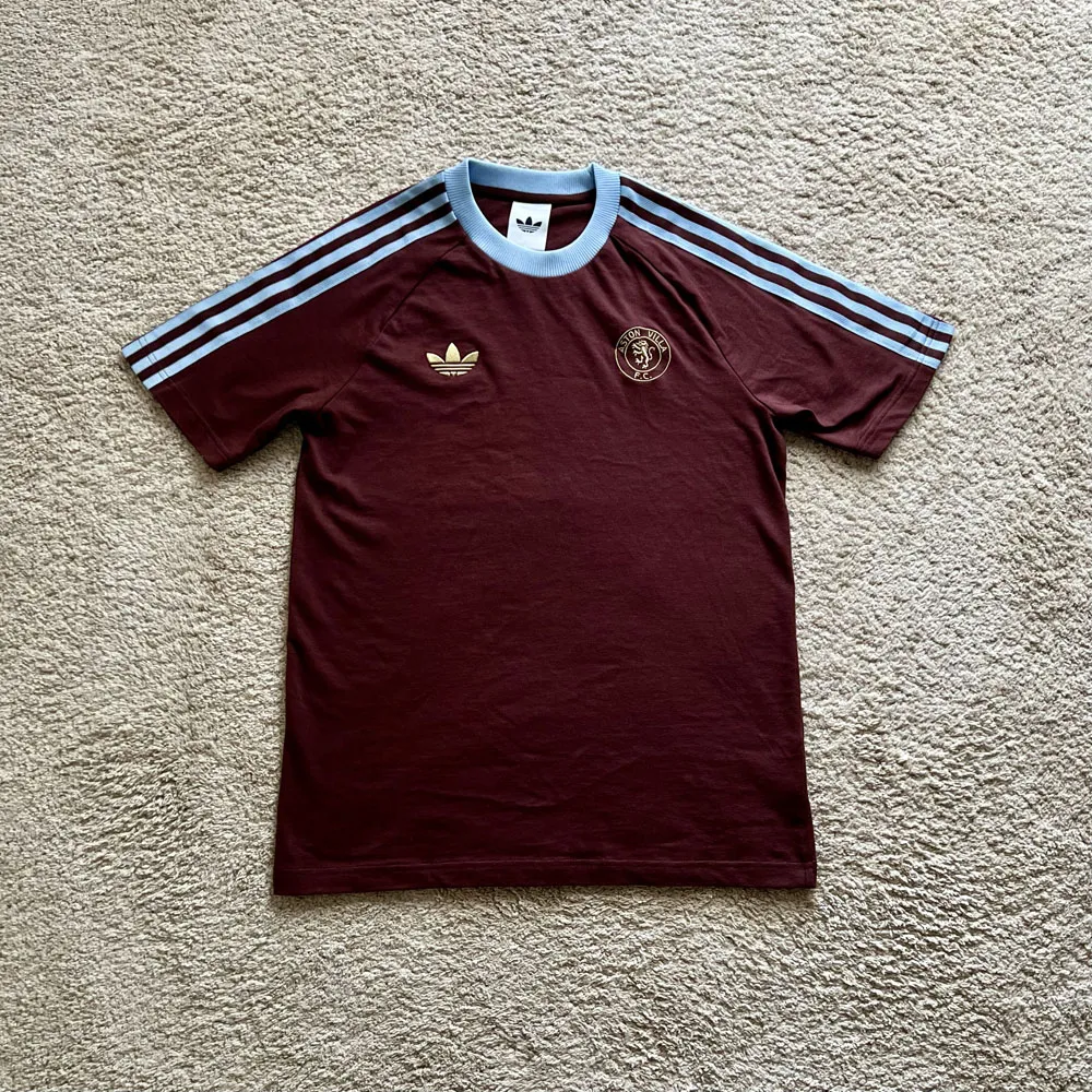 Front view of Aston Villa 2025/26 Adidas 3 Travel Match Worn Shirt - Men's Medium