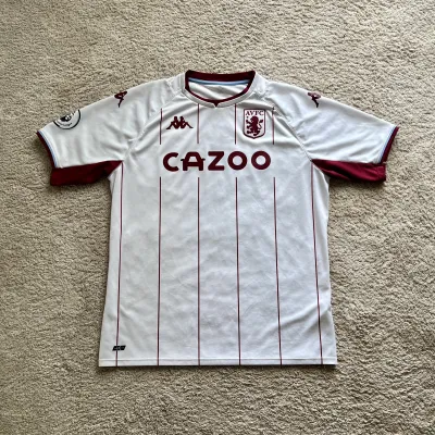 Front view of Aston Villa 2021/22 Kappa Away Shirt (Cazoo) - Men's XXL