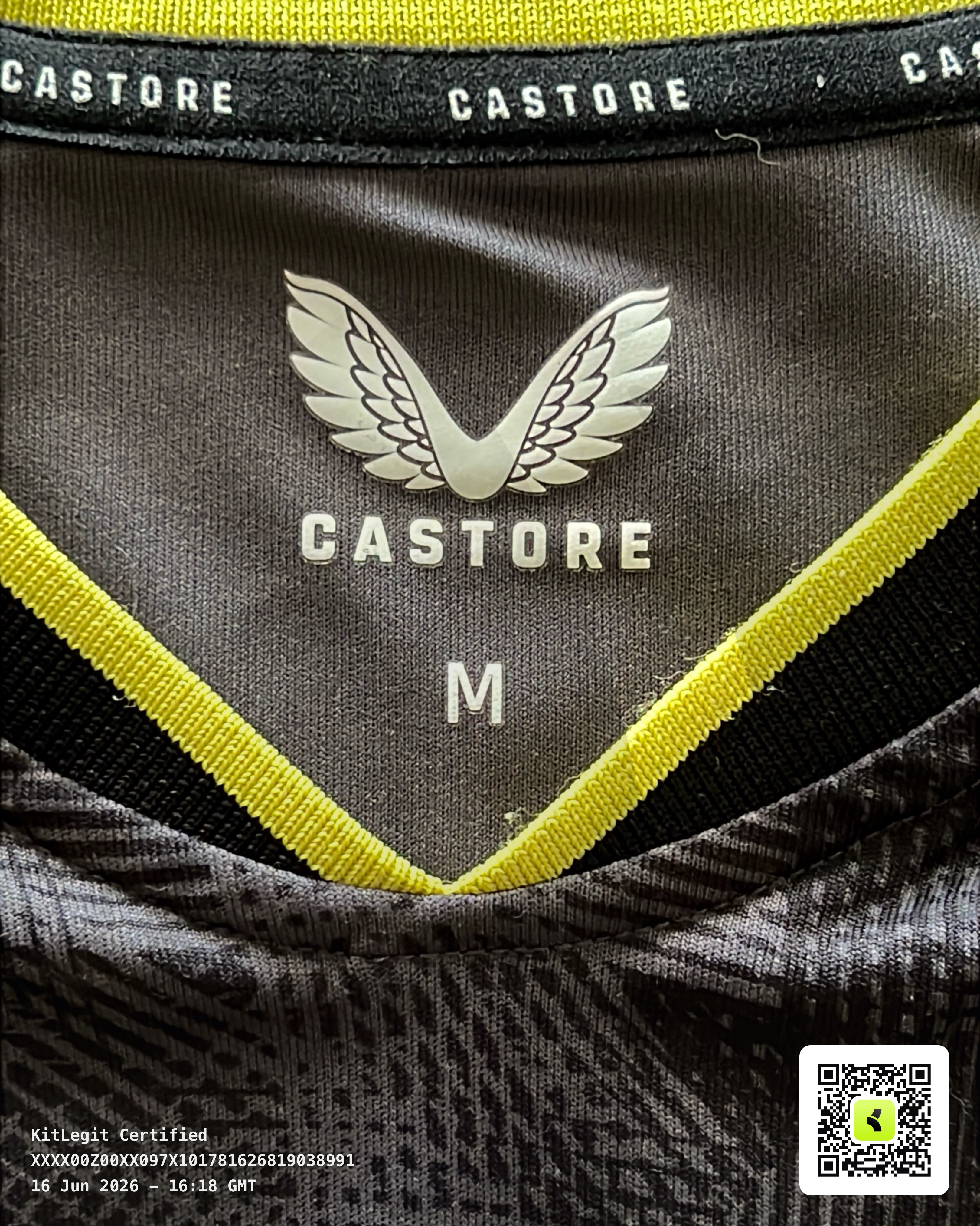 Authenticity evidence image of Aston Villa 2022/23 Castore 3rd Shirt (Cazoo) - Men's Medium