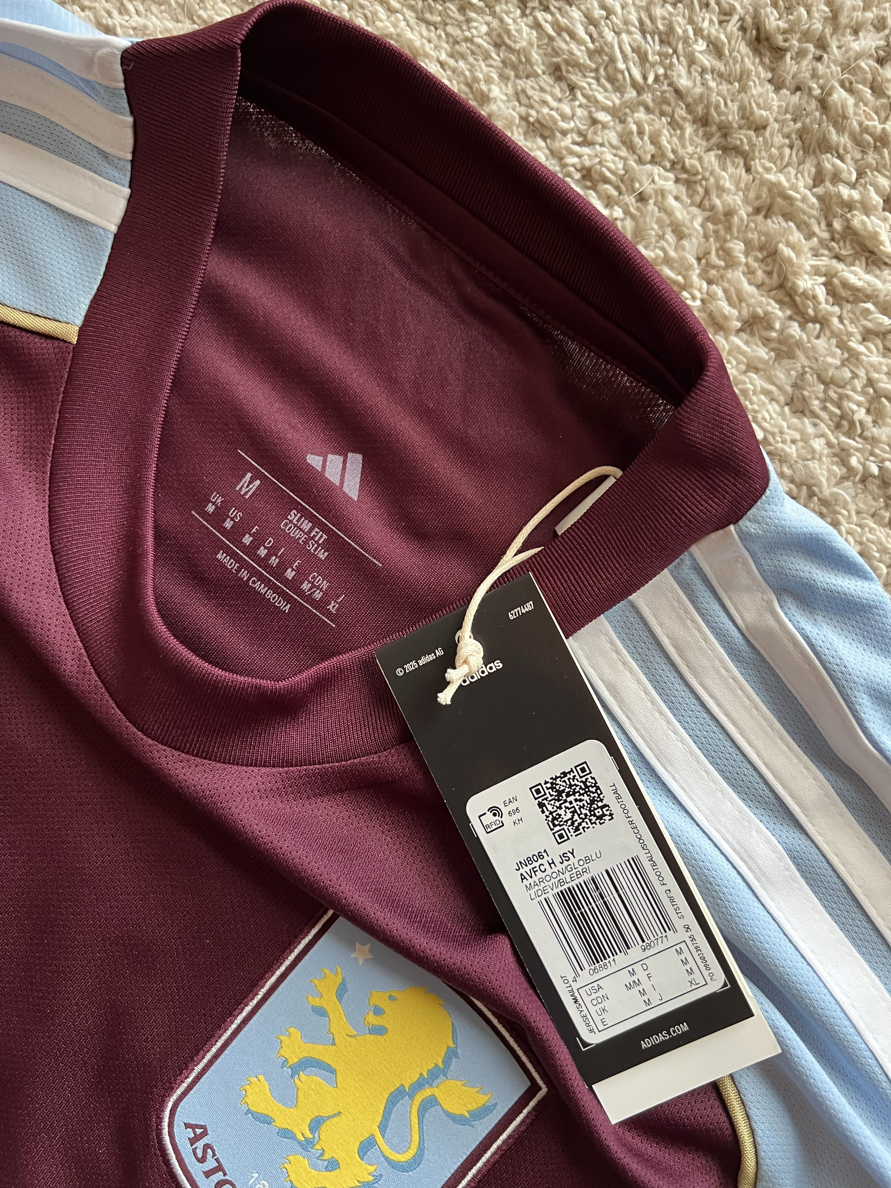 Neck label and swing tags