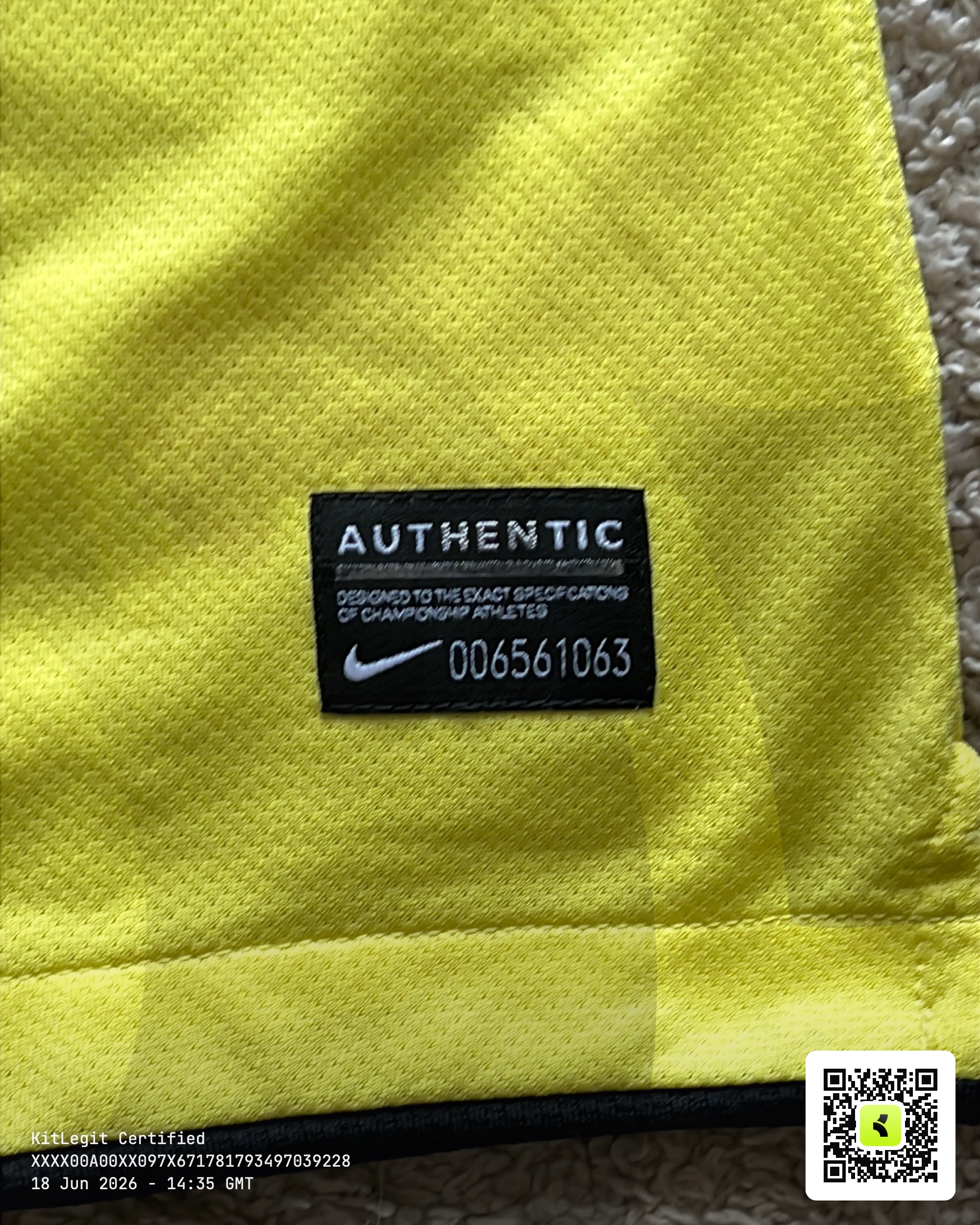 Authentic tag