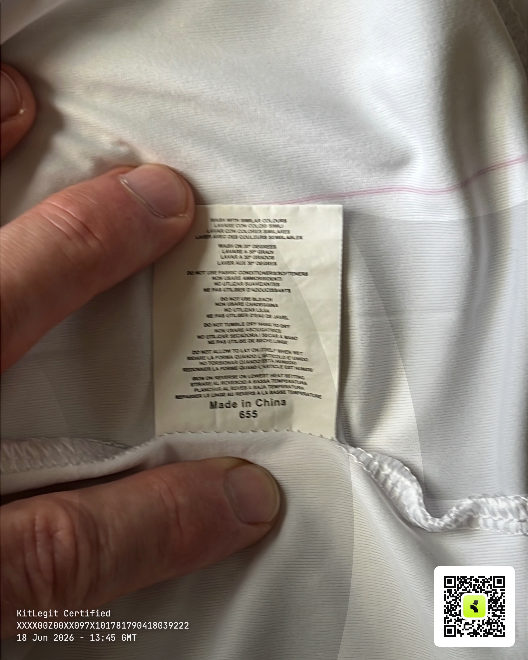 Wash label
