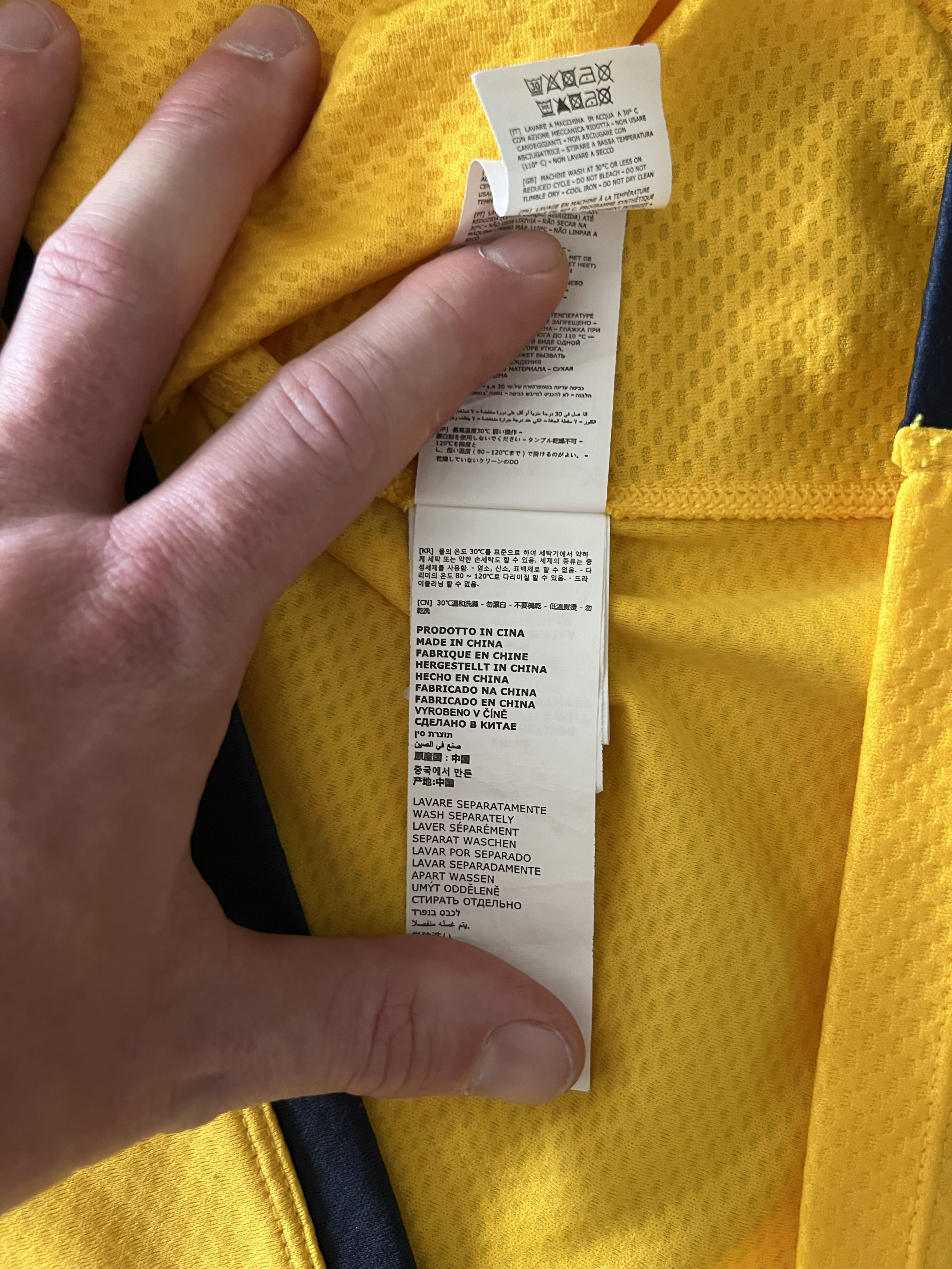 Authenticity evidence image of Aston Villa 2019/20 Kappa 2 Pre Match Shirt (W88) - Men's XL