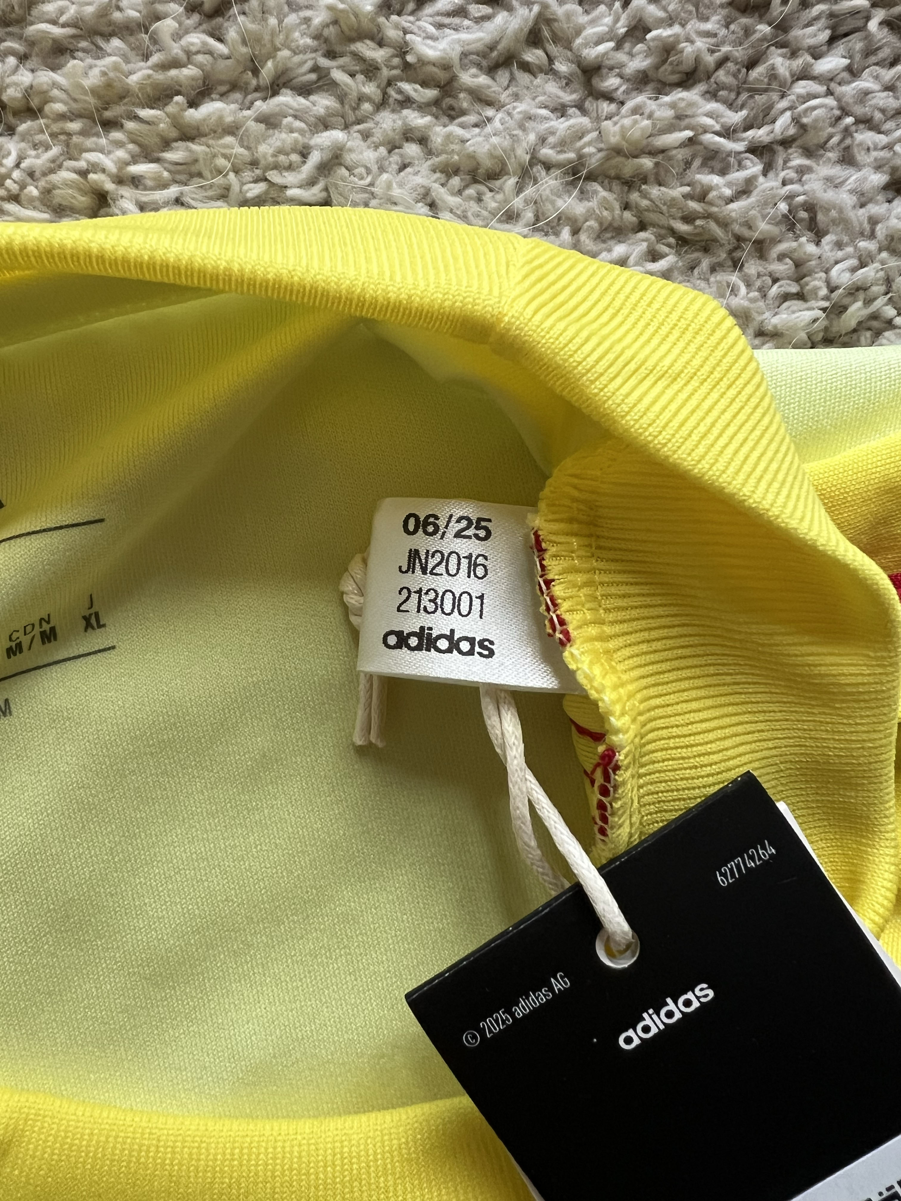 Authenticity evidence image of Aston Villa 2025/26 Adidas GK 2 Goalkeeper Shirt (Betano) - Men's Medium