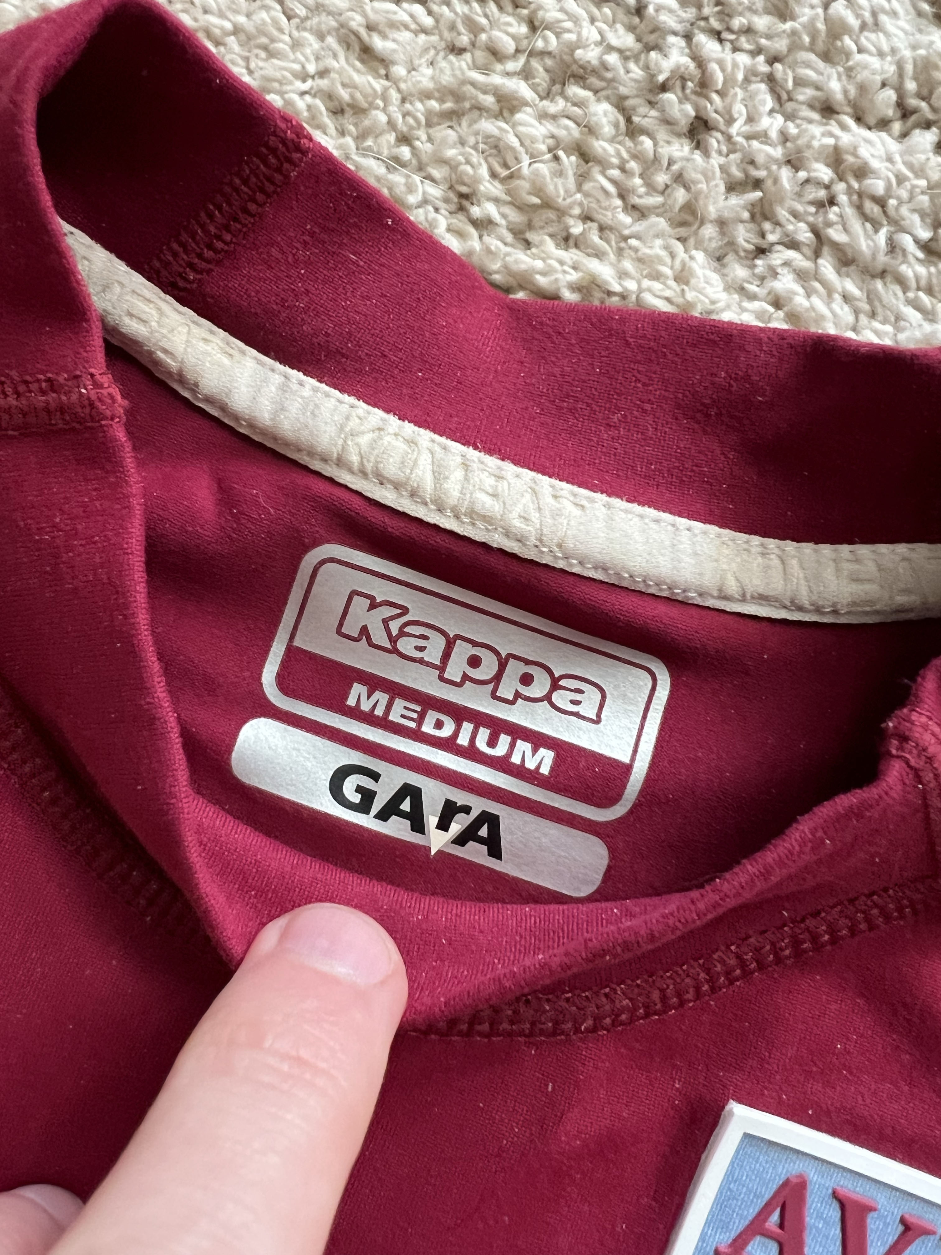 Authenticity evidence image of Aston Villa 2019/20 Kappa Special Edition Shirt - Men's Medium
