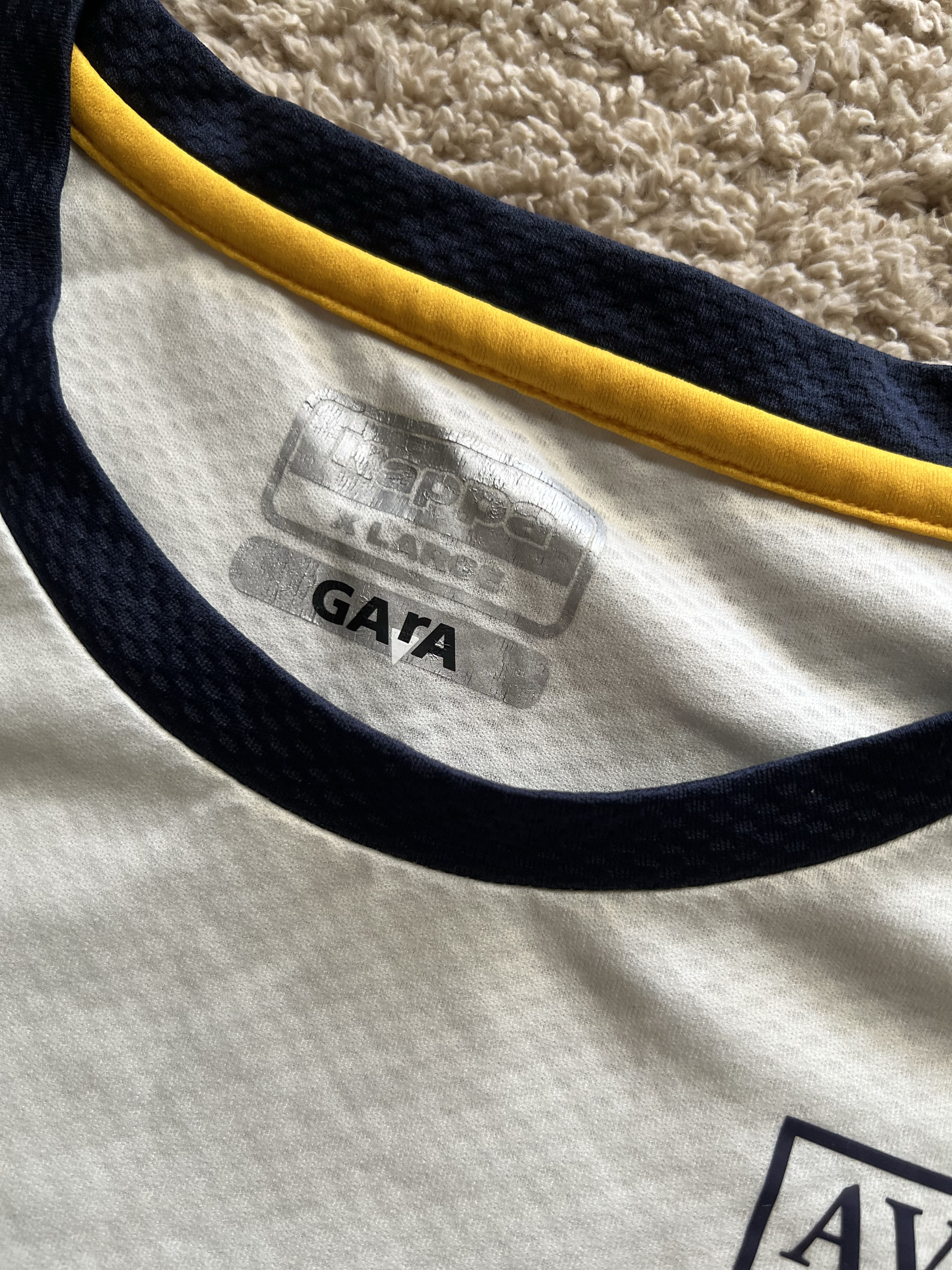 Authenticity evidence image of Aston Villa 2019/20 Kappa 5 Pre Match Shirt (W88) - Men's XL