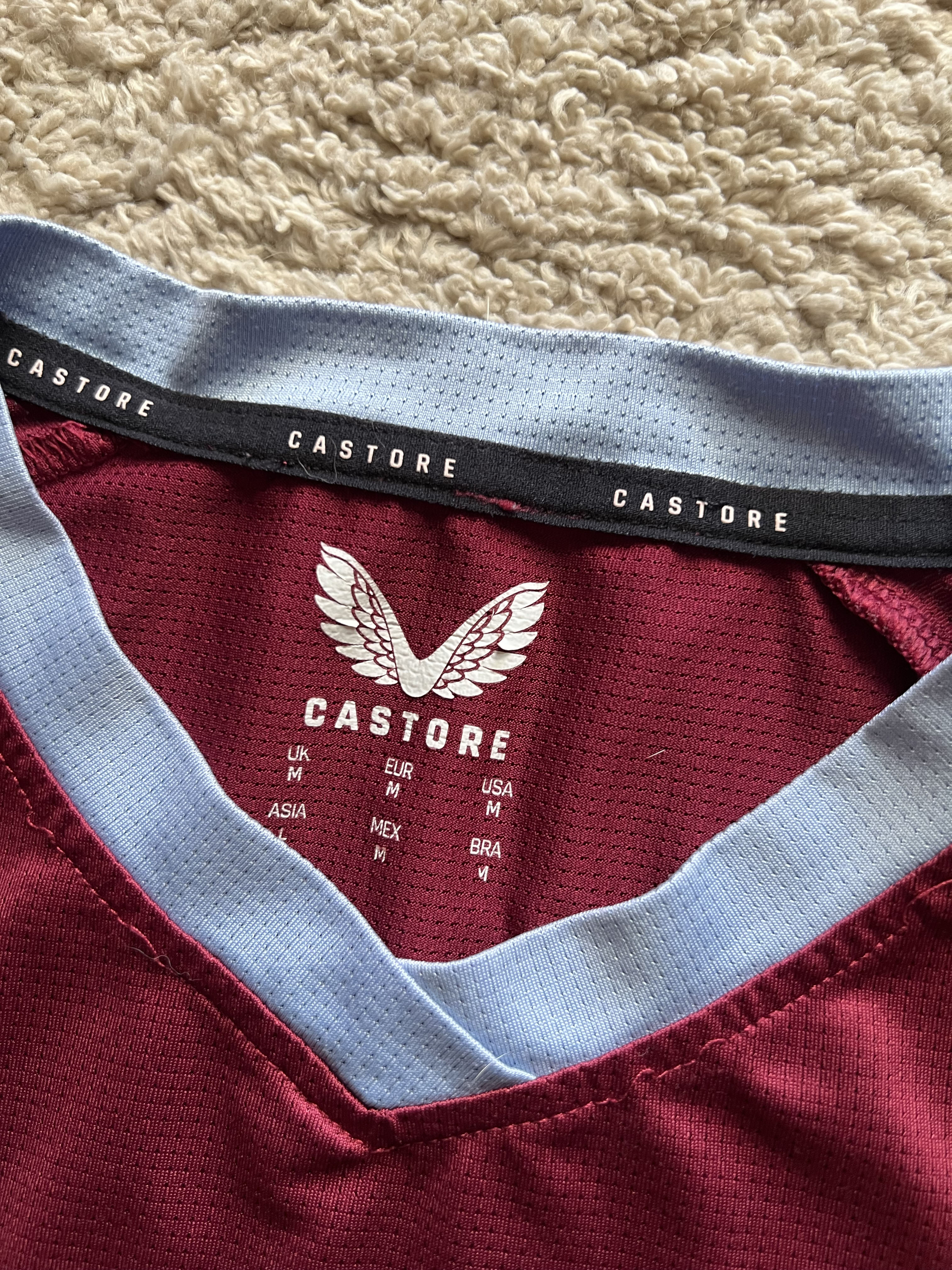 Authenticity evidence image of Aston Villa 2023/24 Castore 1 Pre Match Shirt - Men's Medium