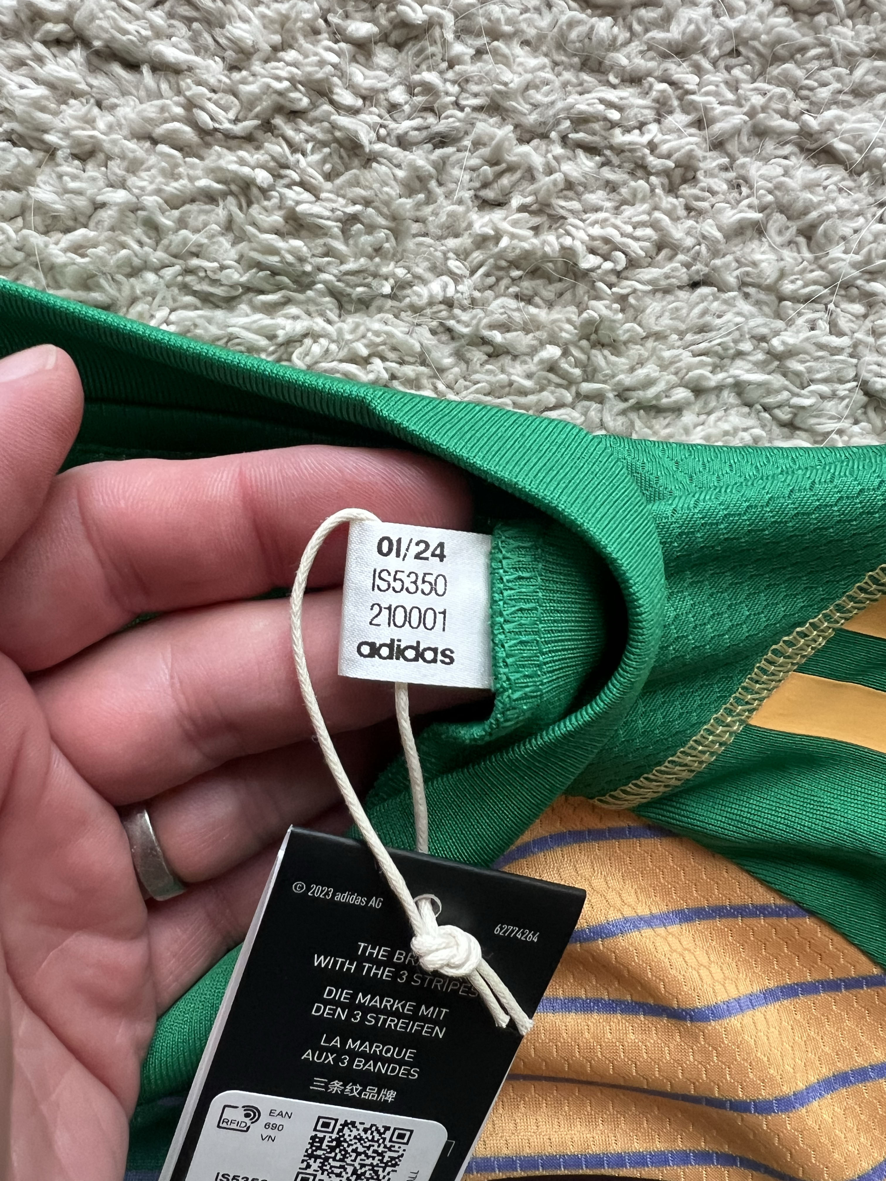 Authenticity evidence image of Aston Villa 2024/25 Adidas GK 1 Goalkeeper Pro Shirt (Acorns) - Men's Medium