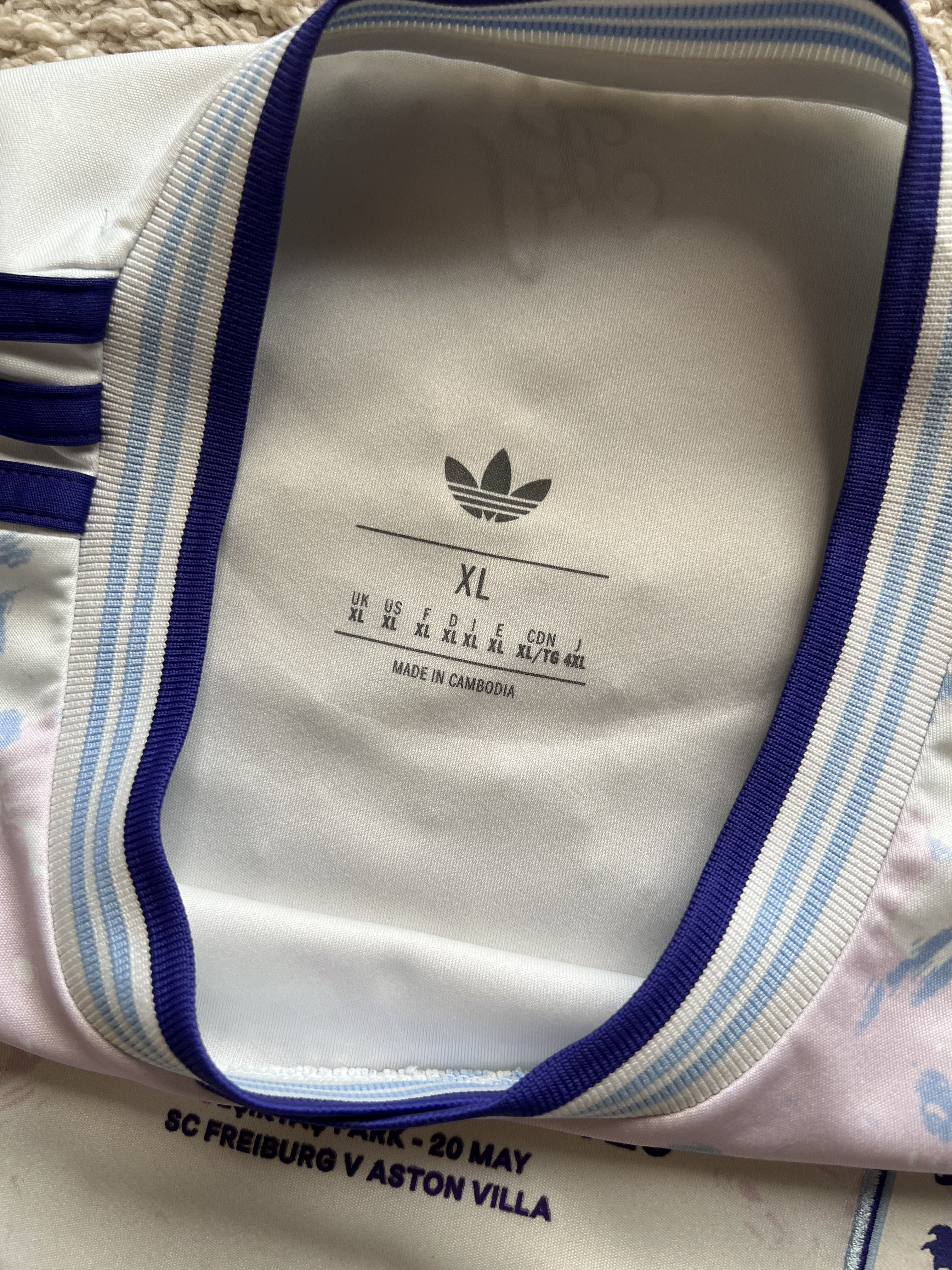 Authenticity evidence image of Aston Villa 2025/26 Adidas 3rd Shirt (Aston Villa Foundation) - Men's XL