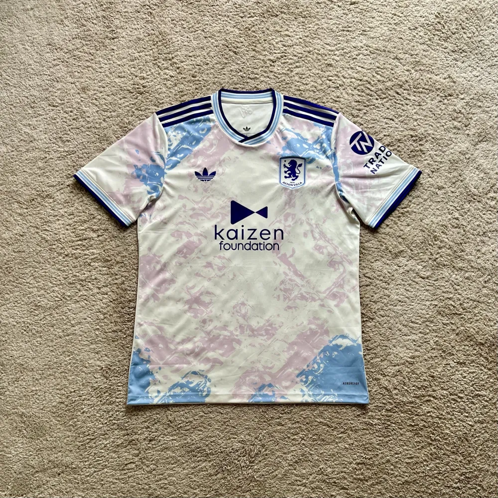 Front view of Aston Villa 2025/26 Adidas 3rd Shirt (Kaizen Foundation) - Men's Large