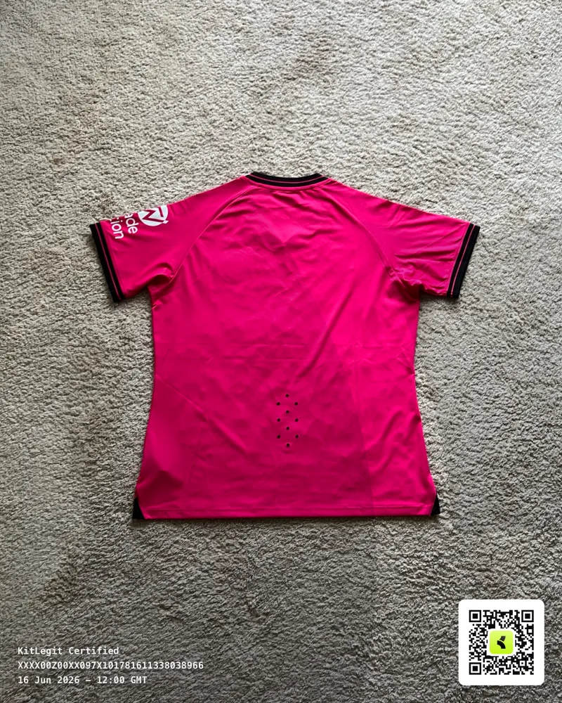 Rear view of Aston Villa 2023/24 Castore 3rd Goalkeeper Pro Shirt (BK8) - Women's Large (16/18)