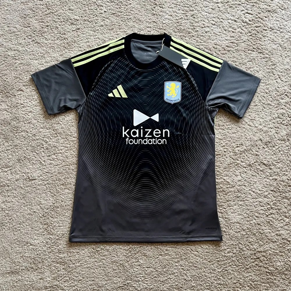 Front view of Aston Villa 2025/26 Adidas GK 1 Goalkeeper Shirt (Kaizen Foundation) - Men's Medium