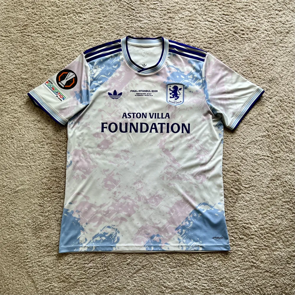 Front view of Aston Villa 2025/26 Adidas 3rd Shirt (Aston Villa Foundation) - Men's XL