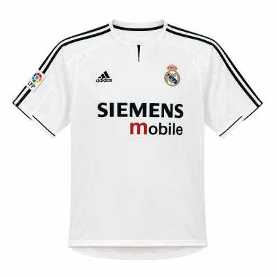 Presentation image of Real Madrid 2003/04 Adidas Home Shirt (Siemens Mobile) - Men's Large