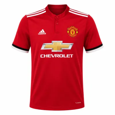 Presentation image of Manchester United 2017/18 Adidas Home Shirt (Chevrolet) - Men's Medium