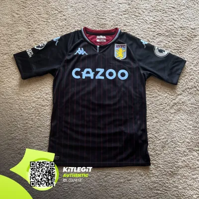 Front view of Aston Villa 2020/21 Kappa Away Shirt (Cazoo) - Men's Medium