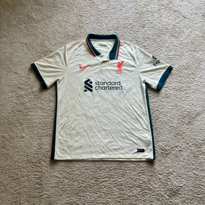 Front view of Liverpool 2021/22 Nike Away Shirt (Standard Chartered) - Men's XL
