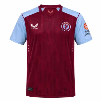 Front view of Aston Villa 2023/24 Castore Home Shirt - Men's Medium